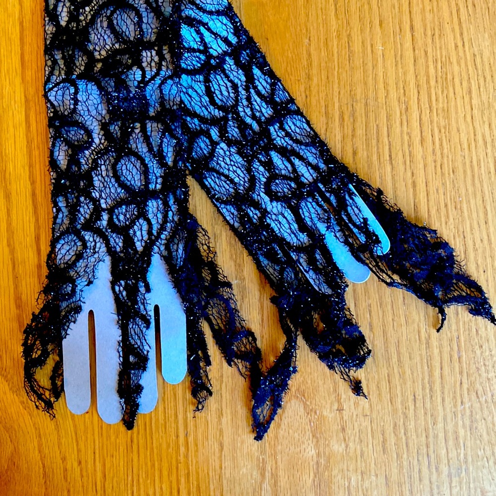Sparkle gauntlet sleeves gloves Witch 🧙 NWT Halloween 🎃 🧙‍♀️